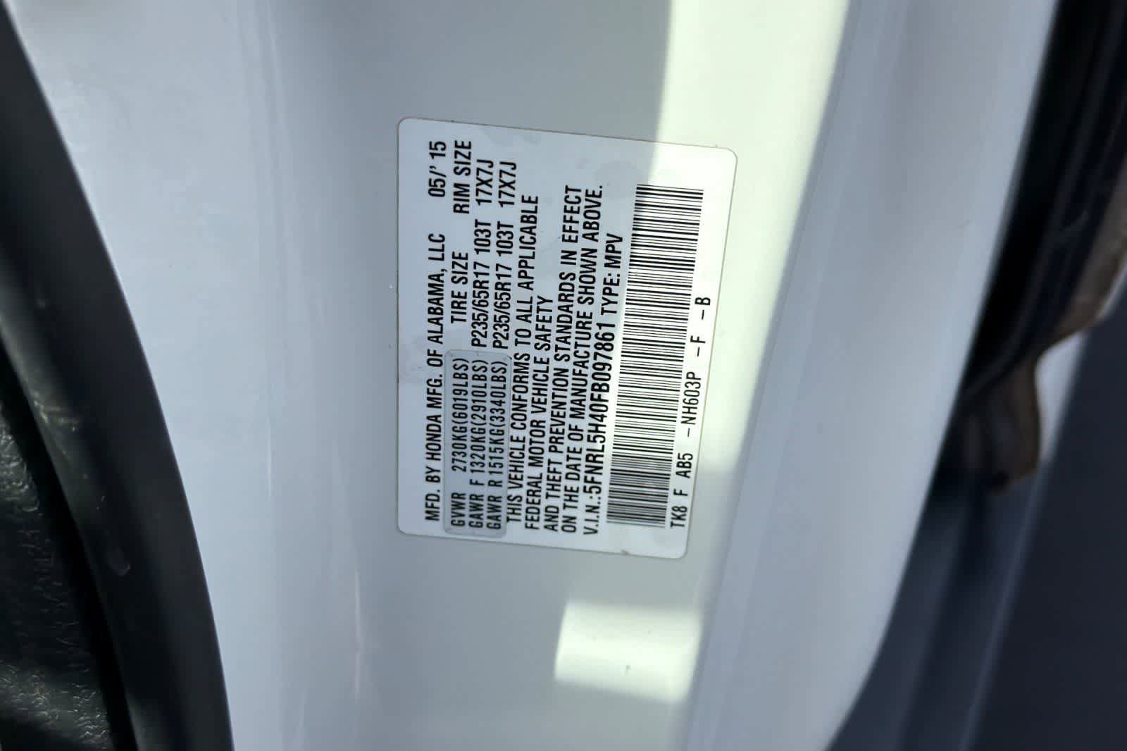 Used 2015 Honda Odyssey EX image 32