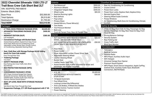 Used 2022 Chevrolet Silverado 1500 LT Trail Boss w/ LT Trail Boss Premium Package AWD/4WD image 19