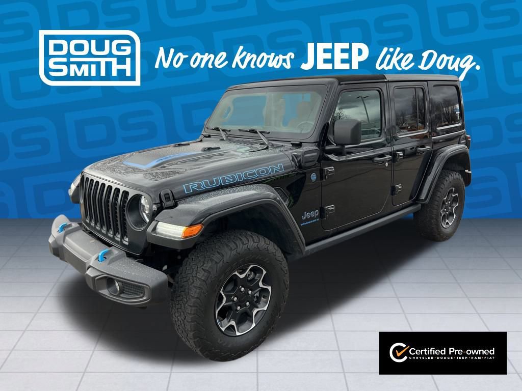 Used 2023 Jeep Wrangler Unlimited Rubicon 4xe w/ Cold Weather Group image 1