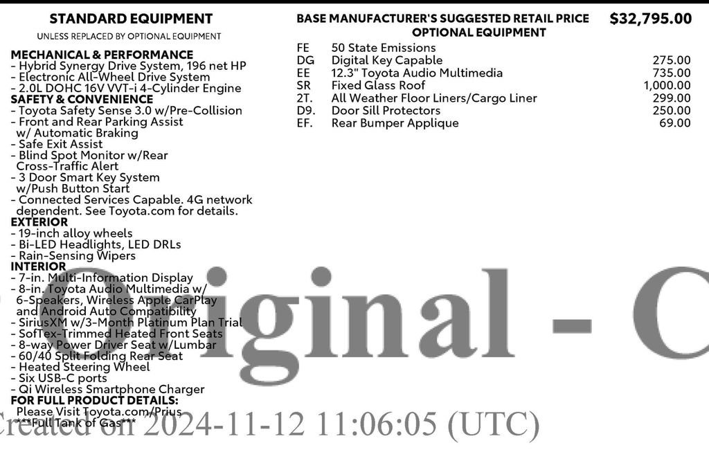 Used 2024 Toyota Prius XLE image 3