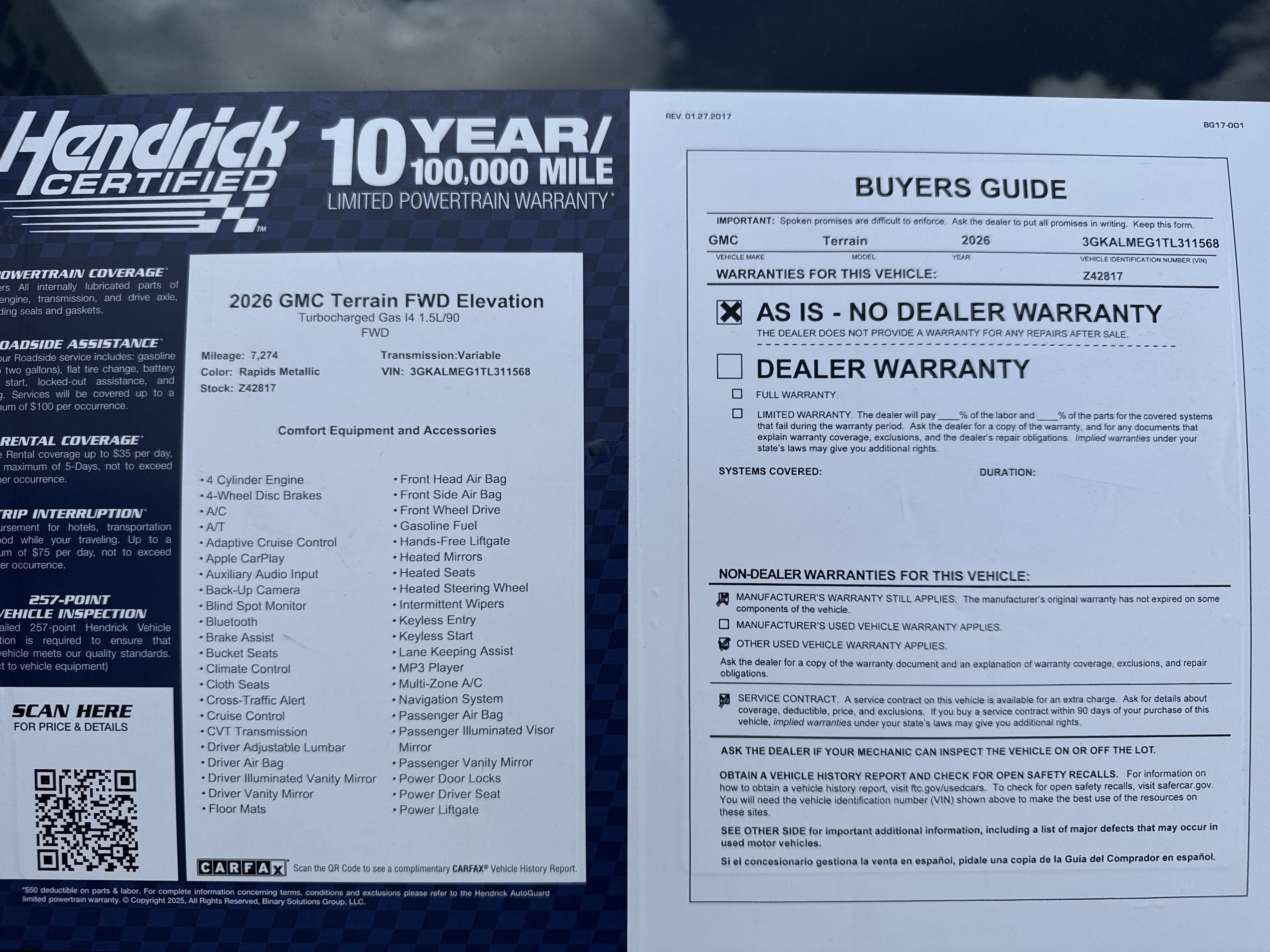 Used 2026 GMC Terrain Elevation w/ Elevation Premium Package image 36