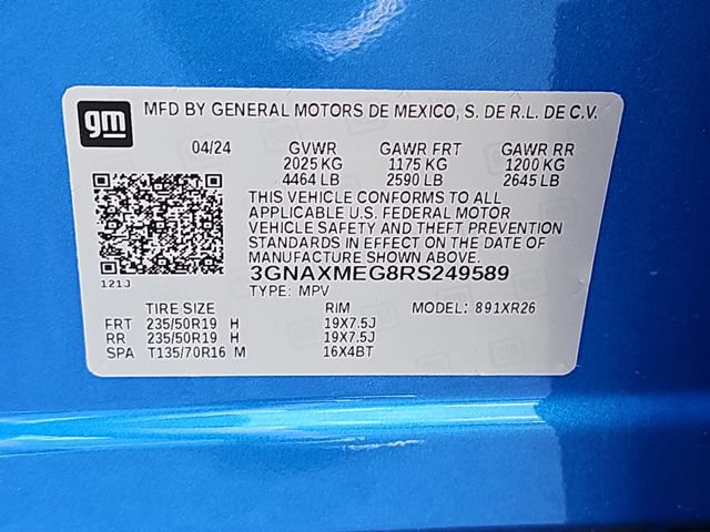 Used 2024 Chevrolet Equinox RS w/ RS Leather Package FWD image 37