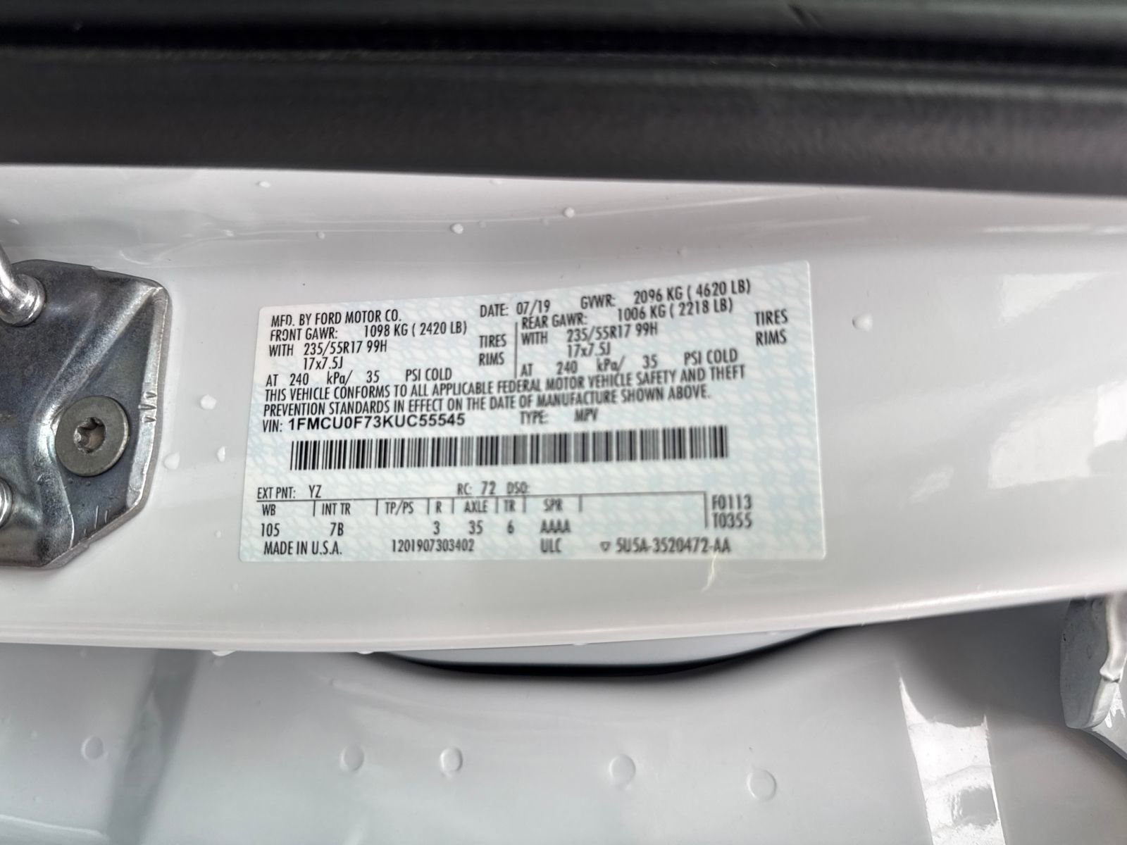 Used 2019 Ford Escape S image 30