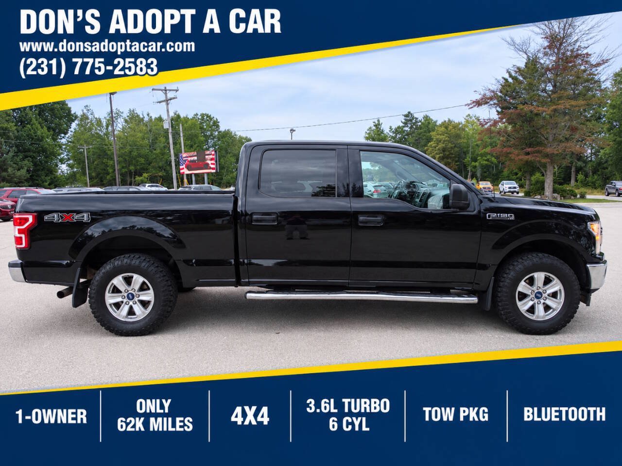 Used 2018 Ford F150 4x4 SuperCrew XLT w/ Trailer Tow Package
