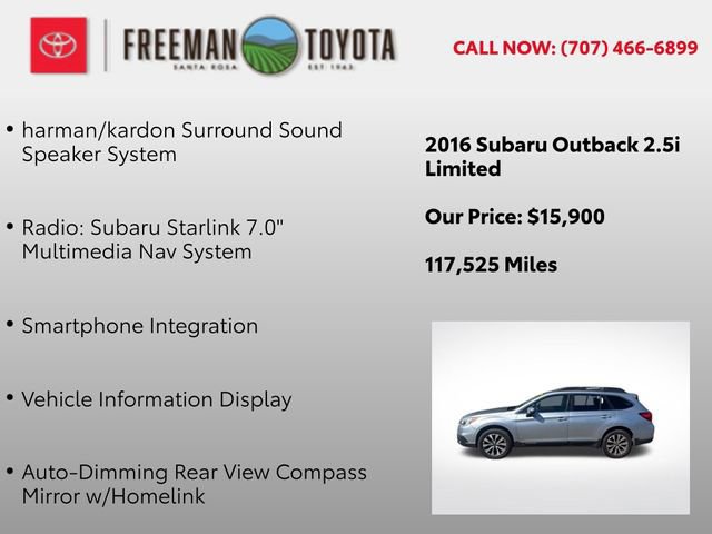 Used 2016 Subaru Outback 2.5i Limited image 10