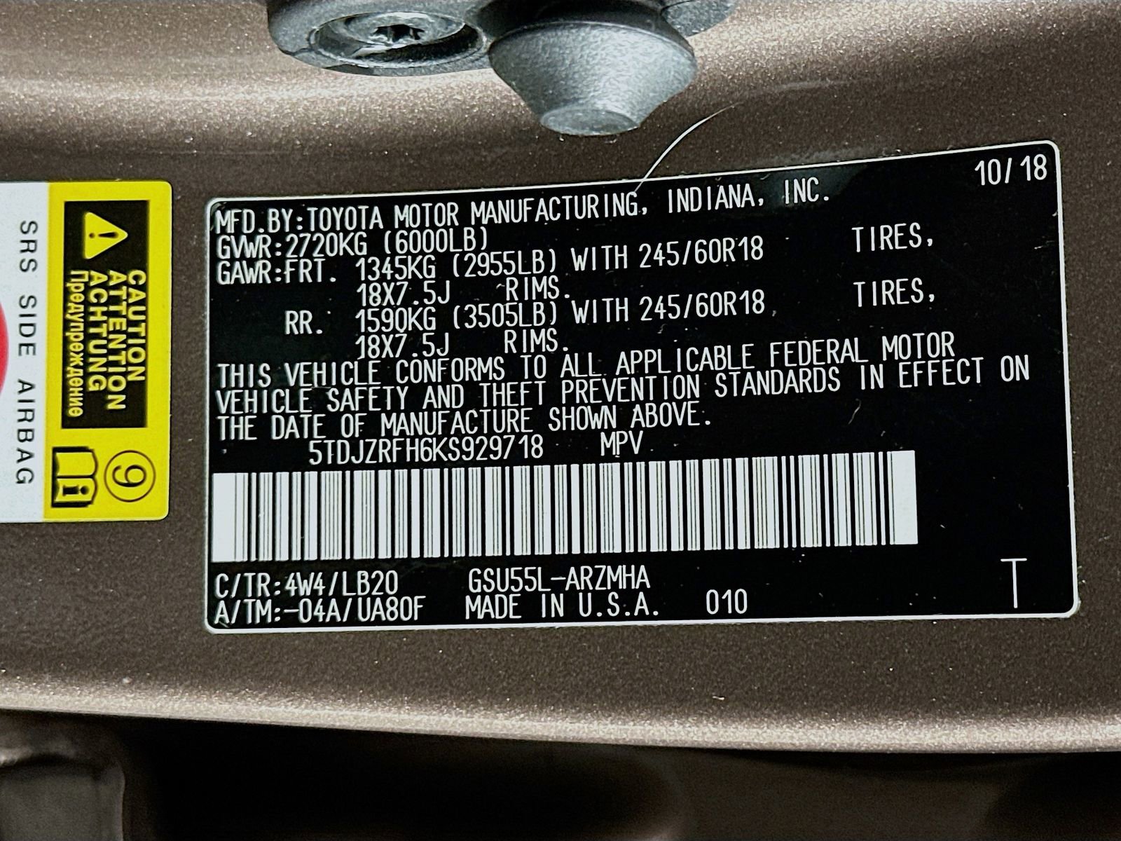 Certified 2019 Toyota Highlander XLE AWD/4WD image 32