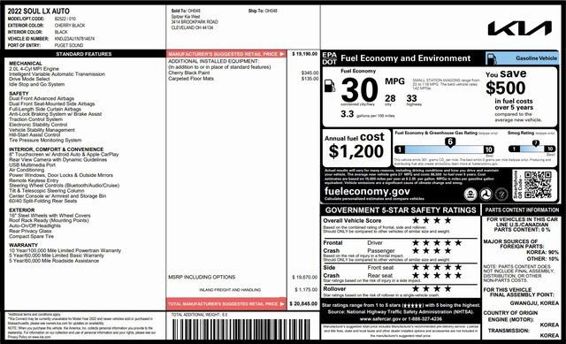 Used 2022 Kia Soul LX image 3