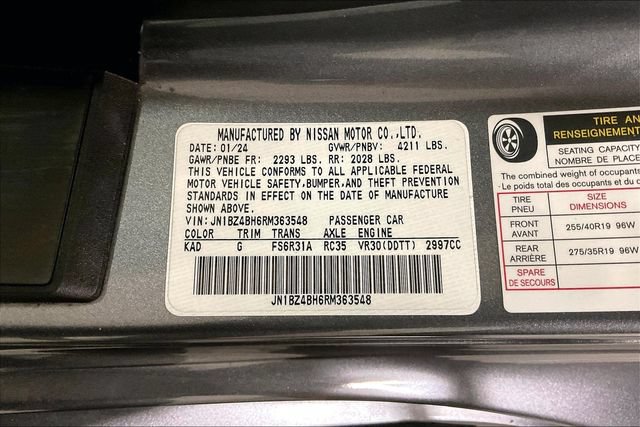 Used 2024 Nissan Z Performance w/ Floor Mat Package RWD image 33