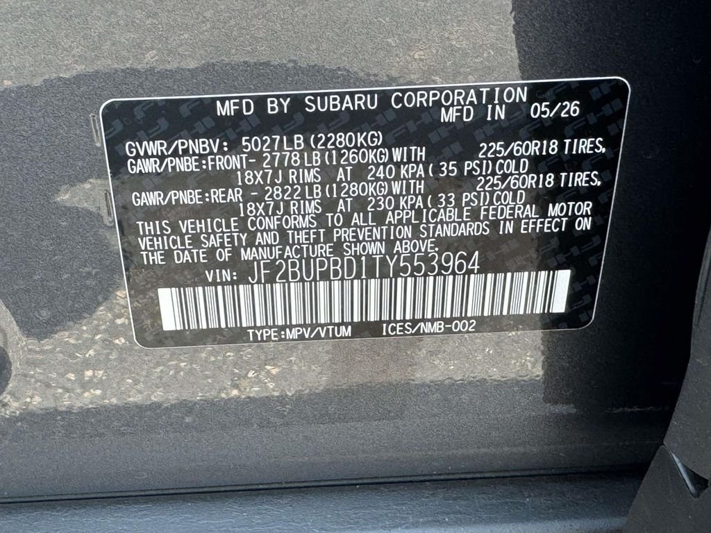 New 2026 Subaru Outback Premium AWD/4WD image 25