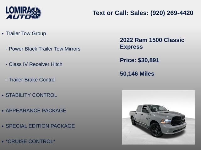 Used 2022 RAM 1500 Express w/ Ceramic Grey Express Package AWD/4WD image 14
