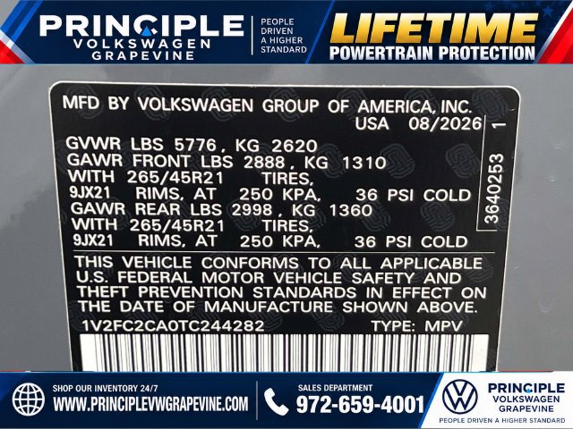 New 2026 Volkswagen Atlas Cross Sport SEL Premium R-Line AWD/4WD image 25