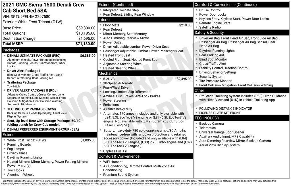 Certified 2021 GMC Sierra 1500 Denali w/ Denali Ultimate Package AWD/4WD image 16