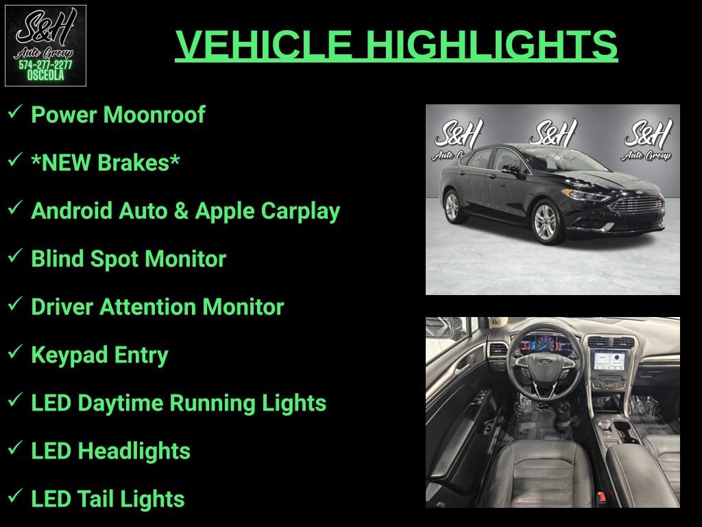 Used 2018 Ford Fusion SE w/ Fusion SE Technology Package FWD image 3