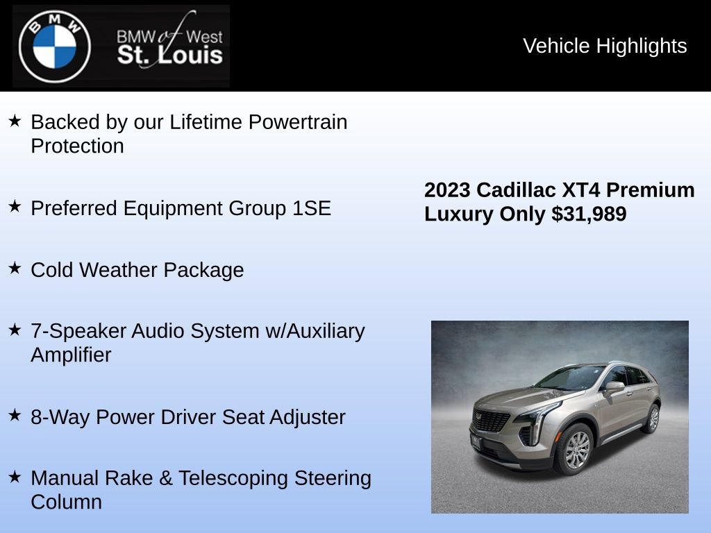 Used 2023 Cadillac XT4 Premium Luxury AWD/4WD image 8