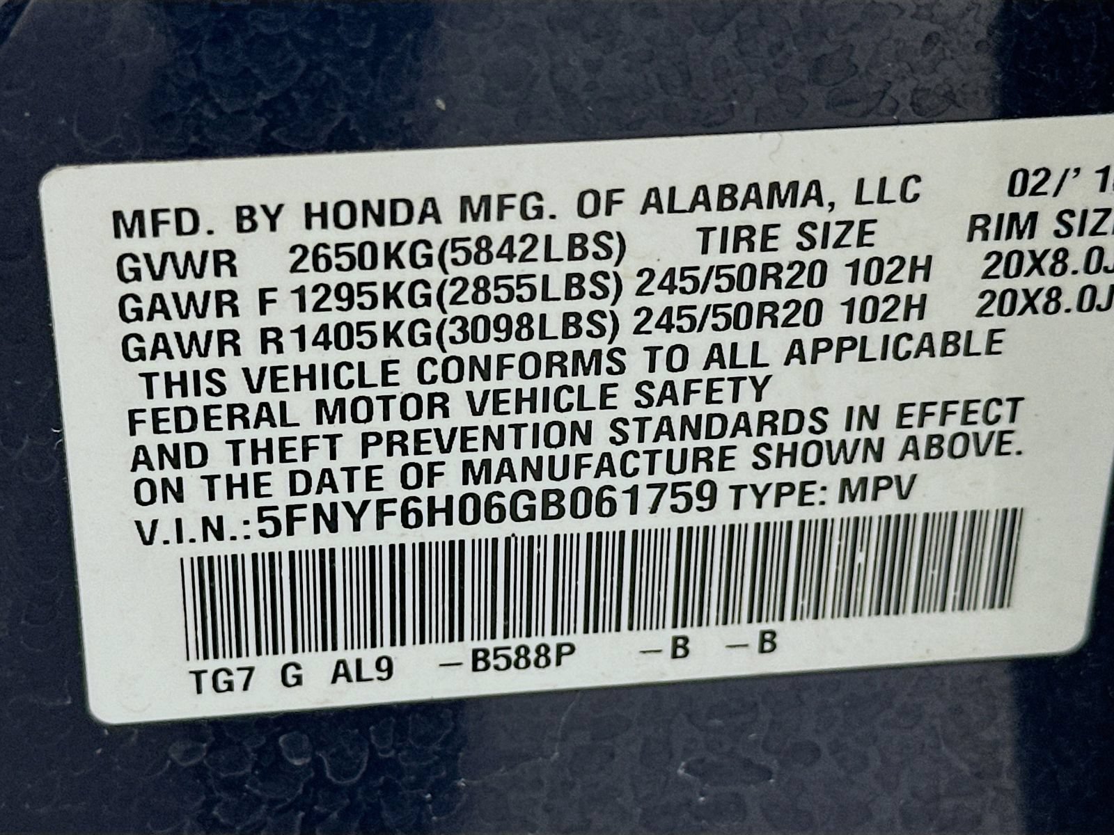 Used 2016 Honda Pilot Elite image 47