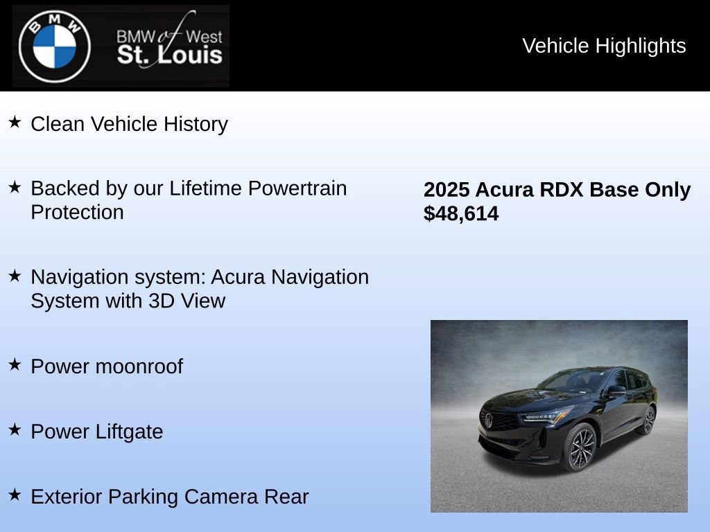 Used 2025 Acura RDX AWD w/ A-Spec & Advance Pkg image 8
