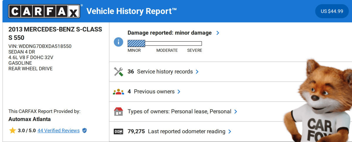 Used 2013 Mercedes-Benz S 550 Sedan image 2