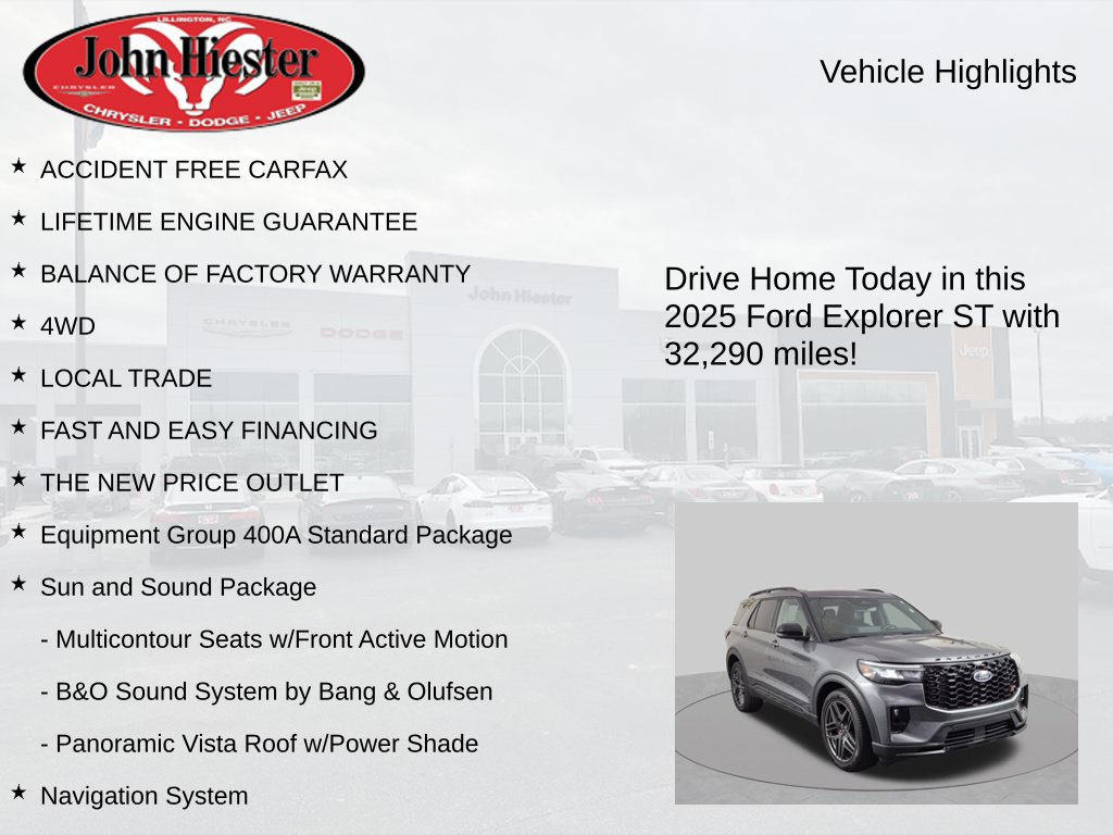 Used 2025 Ford Explorer ST w/ Sun And Sound Package AWD/4WD image 5