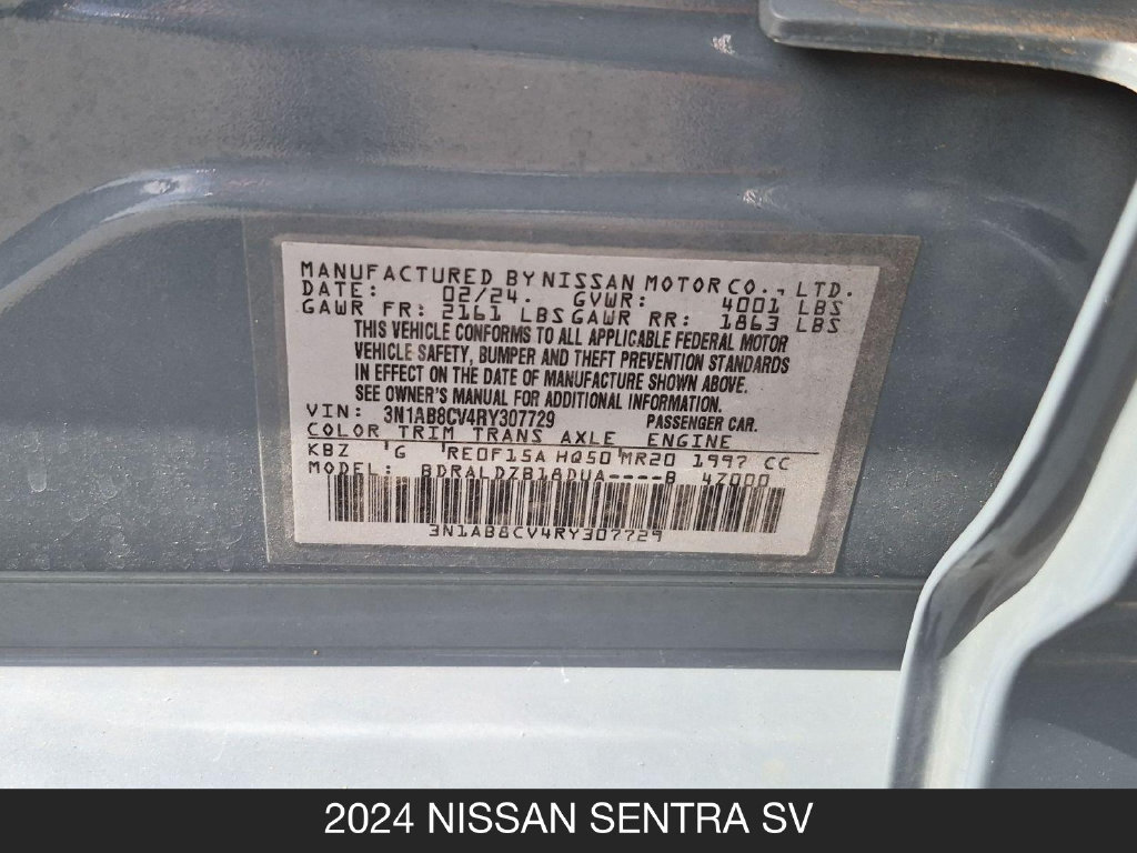 Used 2024 Nissan Sentra SV FWD image 24