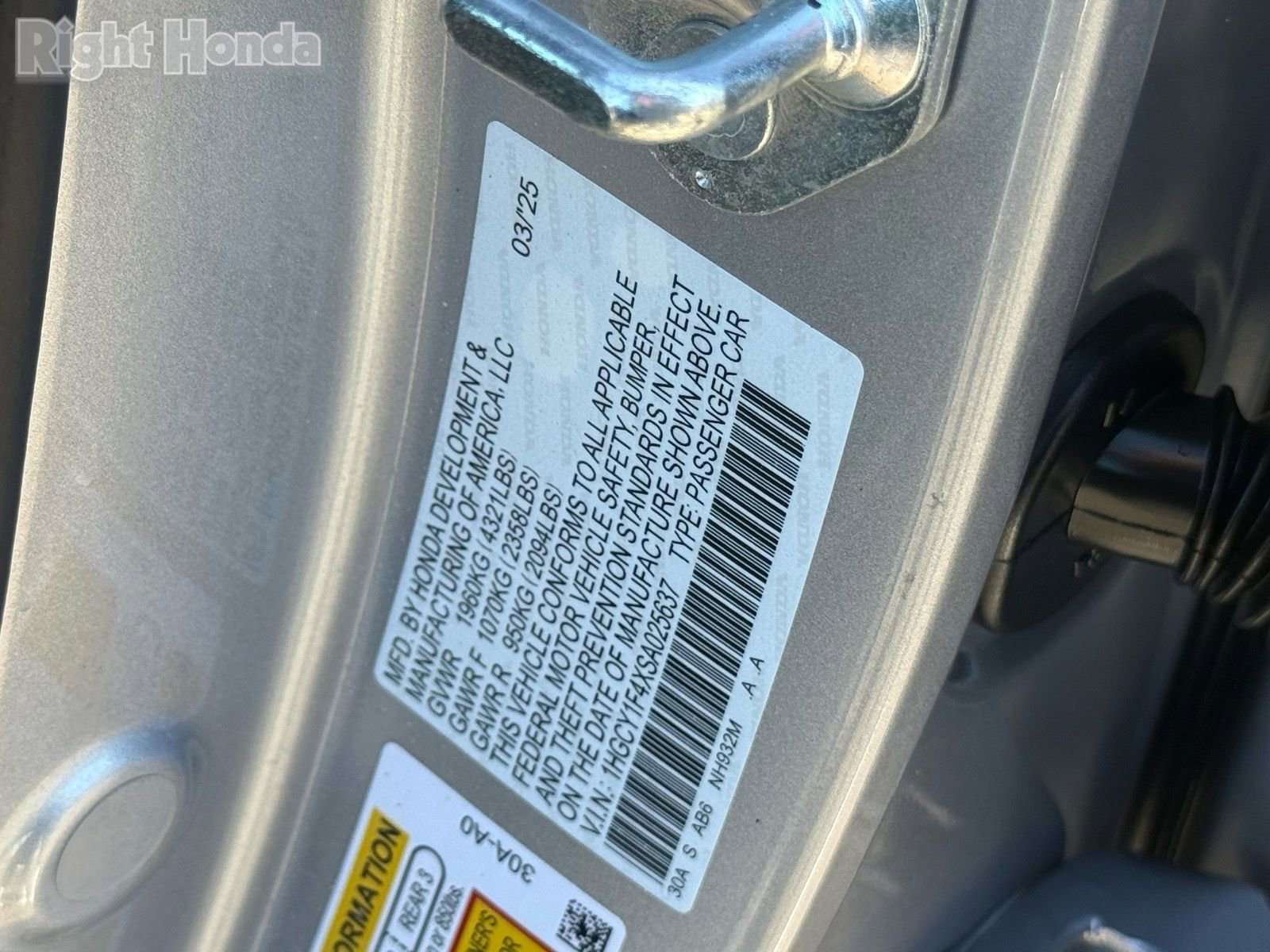 Certified 2025 Honda Accord SE image 35