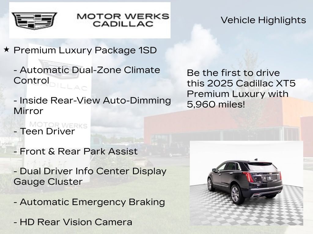 New 2025 Cadillac XT5 Premium Luxury w/ Technology Package image 13