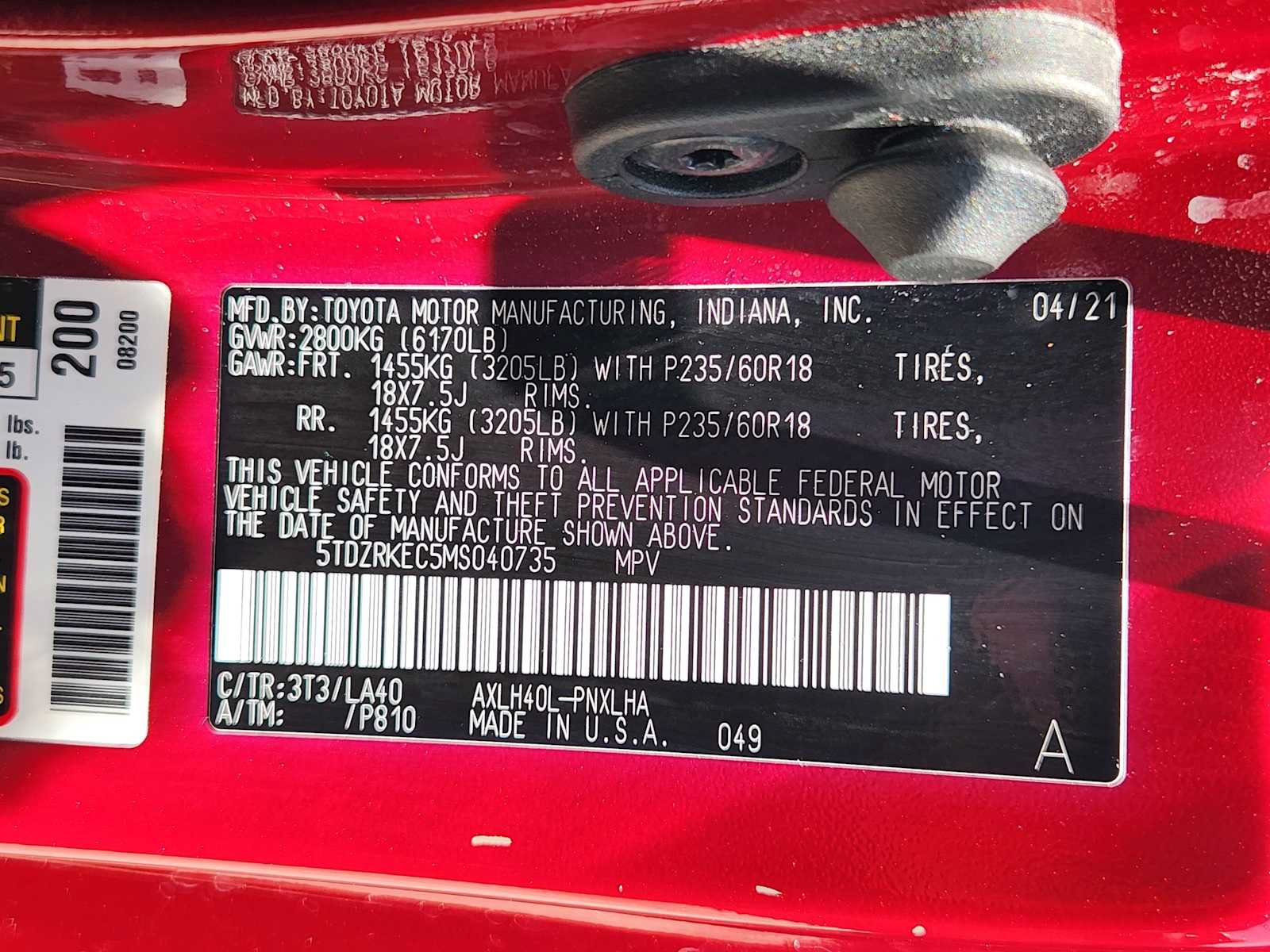 Used 2021 Toyota Sienna Limited FWD image 35