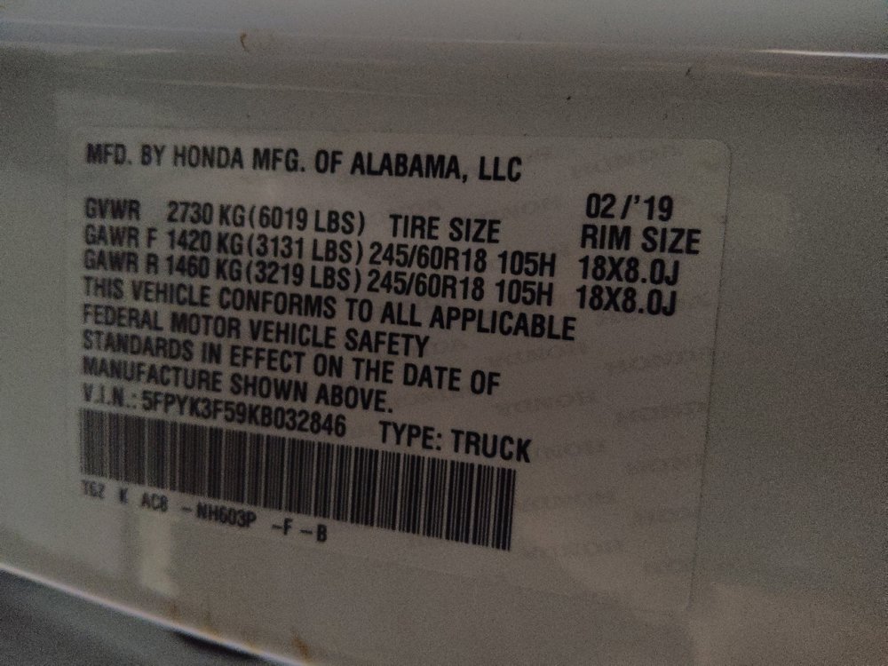 Used 2019 Honda Ridgeline RTL image 33