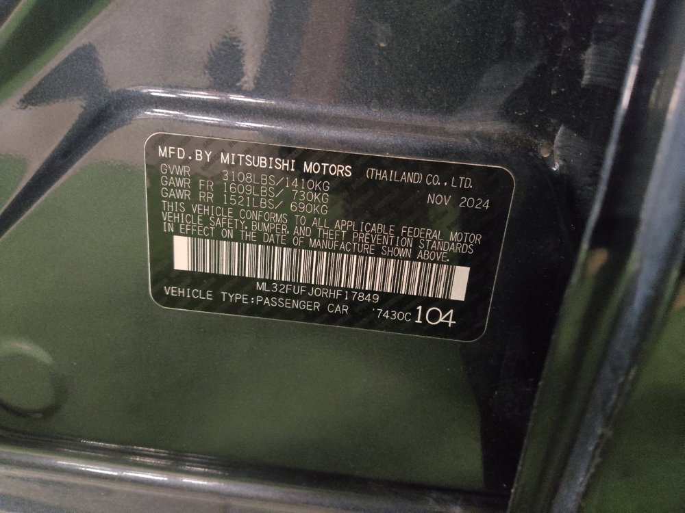 Used 2024 Mitsubishi Mirage G4 Black Edition FWD image 33