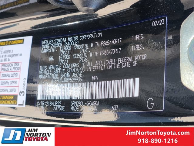Used 2023 Toyota 4Runner SR5 Premium w/ Moonroof Package RWD image 34