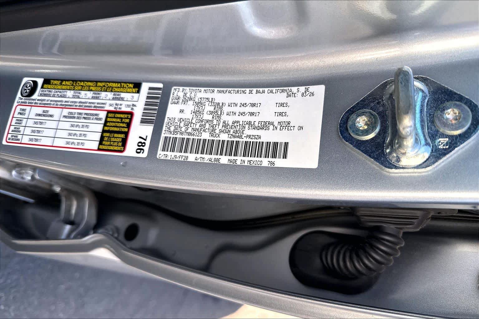 Certified 2026 Toyota Tacoma SR5 RWD image 33