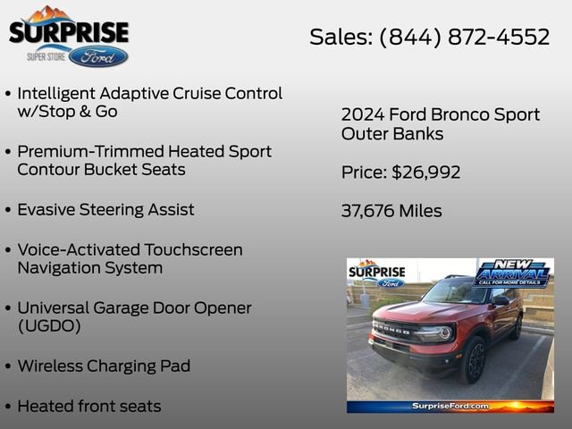 Used 2024 Ford Bronco Sport Outer Banks w/ Tech Package AWD/4WD image 16