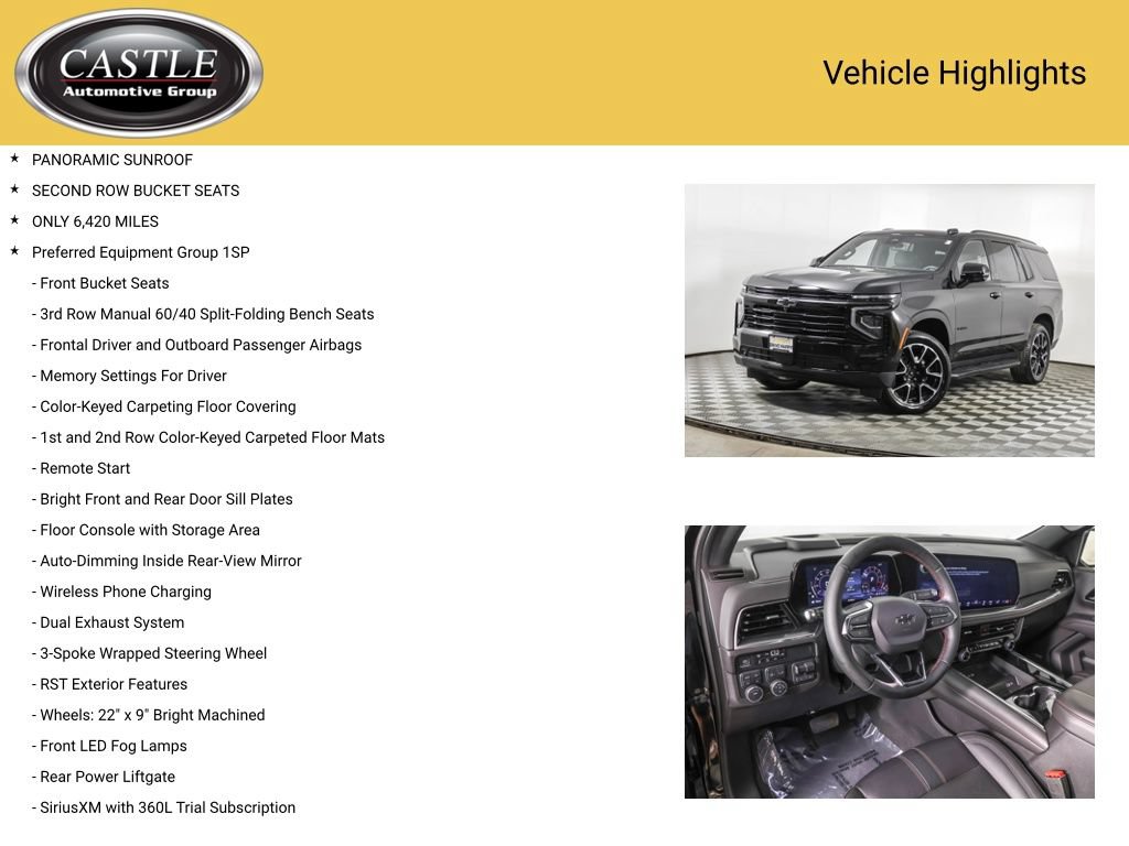 Used 2025 Chevrolet Tahoe RST w/ Comfort Package AWD/4WD image 3