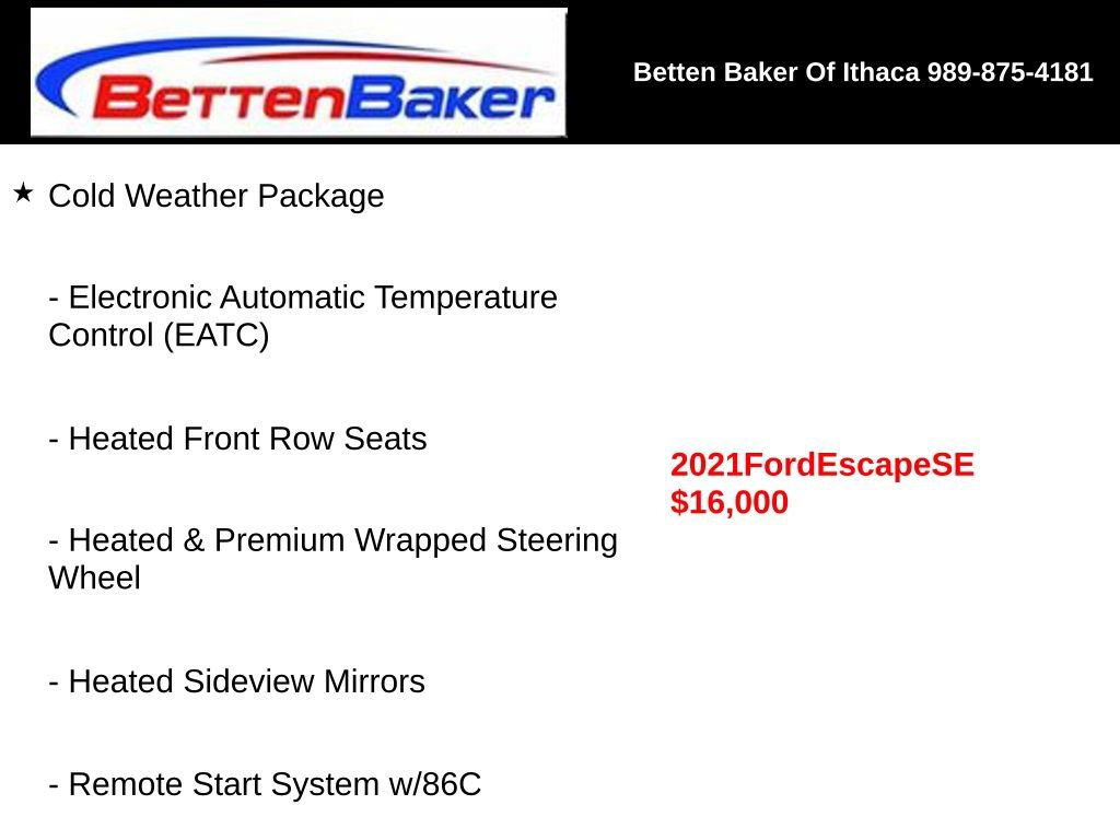 Used 2021 Ford Escape SE w/ SE Sport Appearance Package image 5