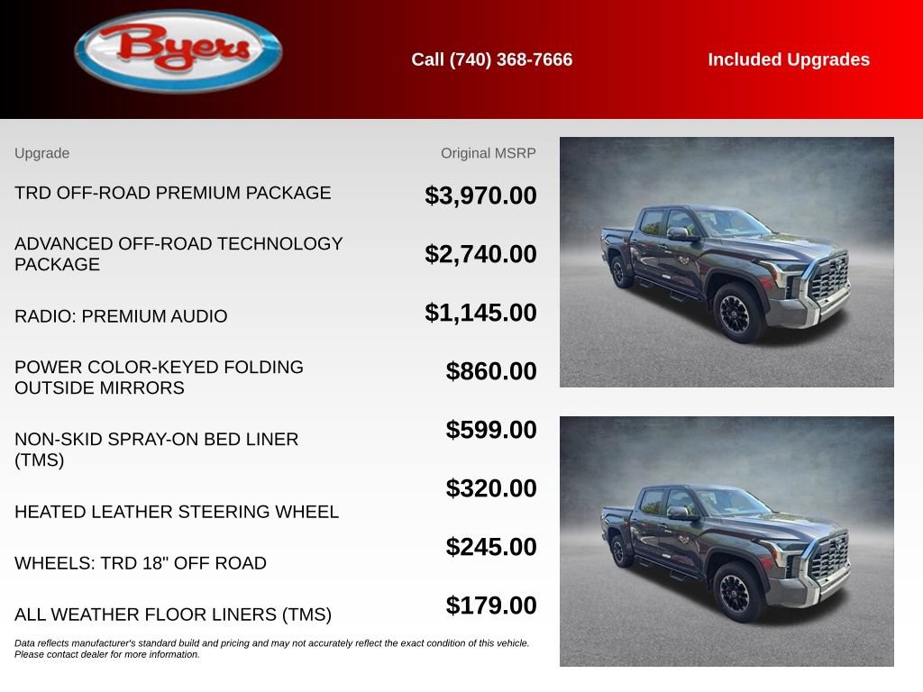 Used 2024 Toyota Tundra SR5 w/ TRD Off-Road Premium Package AWD/4WD image 5