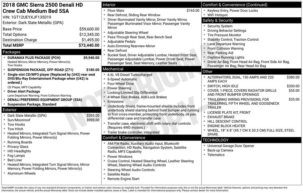 Used 2018 GMC Sierra 2500 Denali w/ Duramax Plus Package image 27