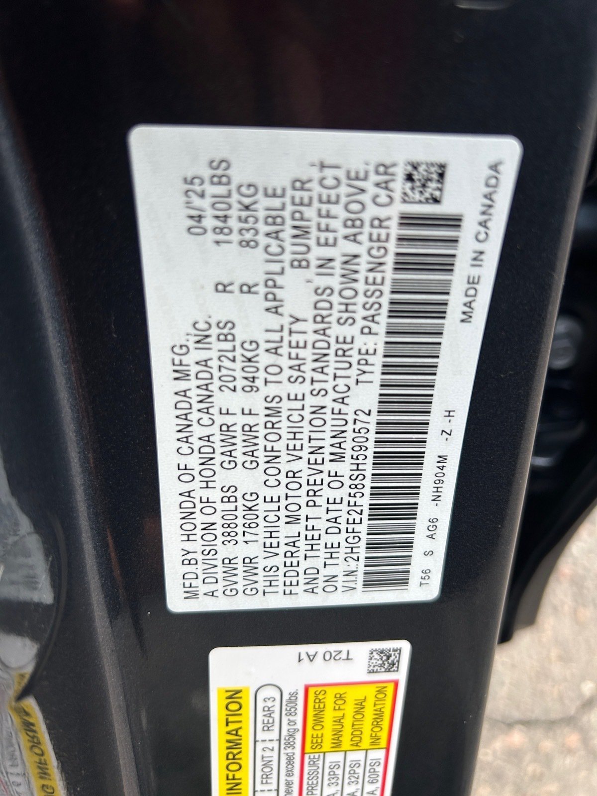 Used 2025 Honda Civic Sport image 33