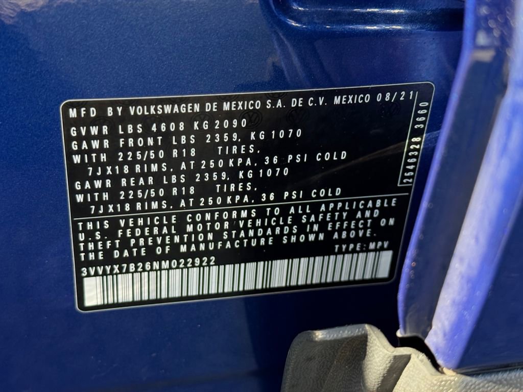 Used 2022 Volkswagen Taos SE w/ IQ.Drive SE Package image 22