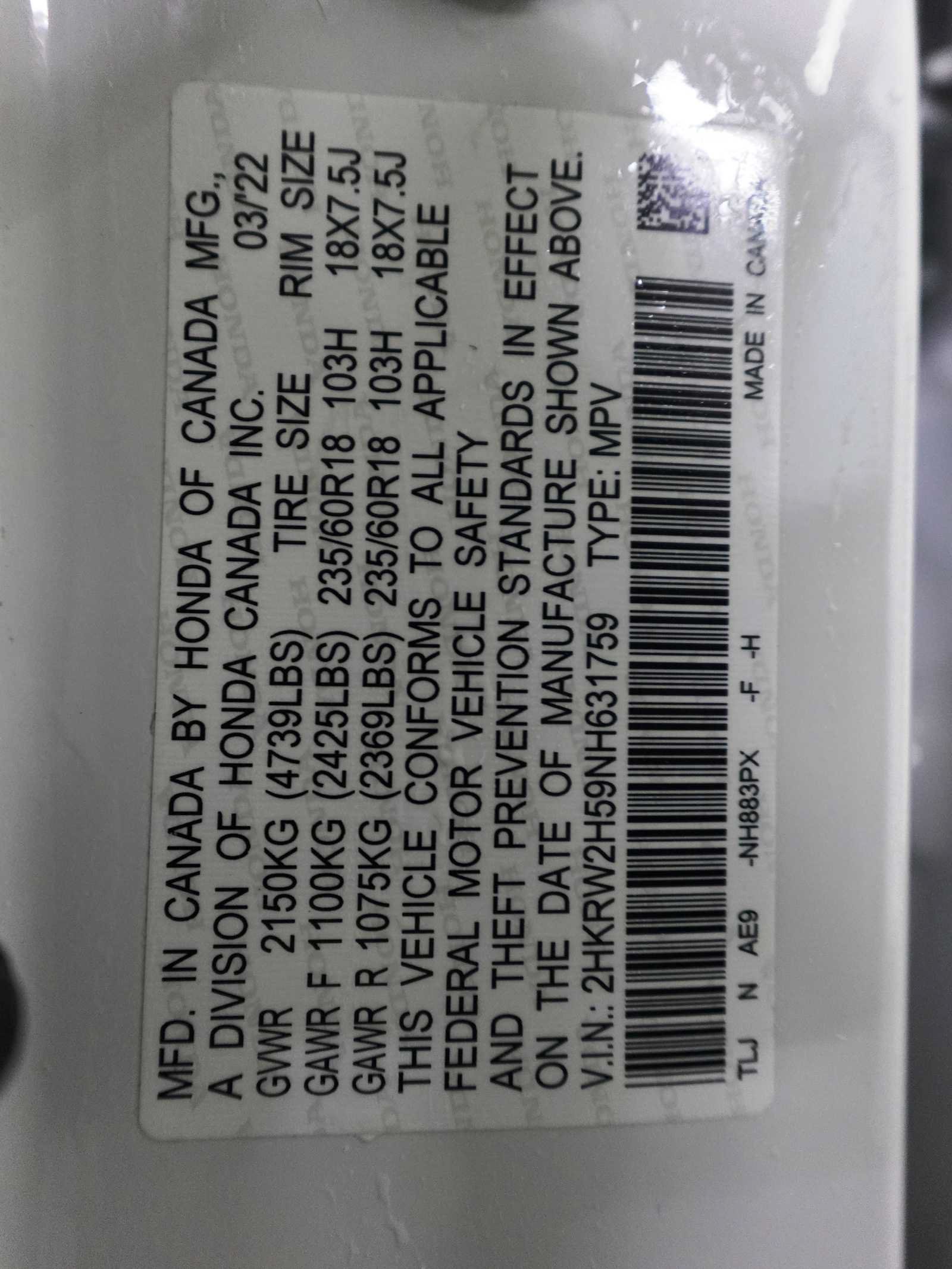 Certified 2022 Honda CR-V EX image 30