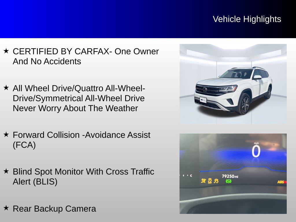 Used 2022 Volkswagen Atlas SE AWD/4WD image 4