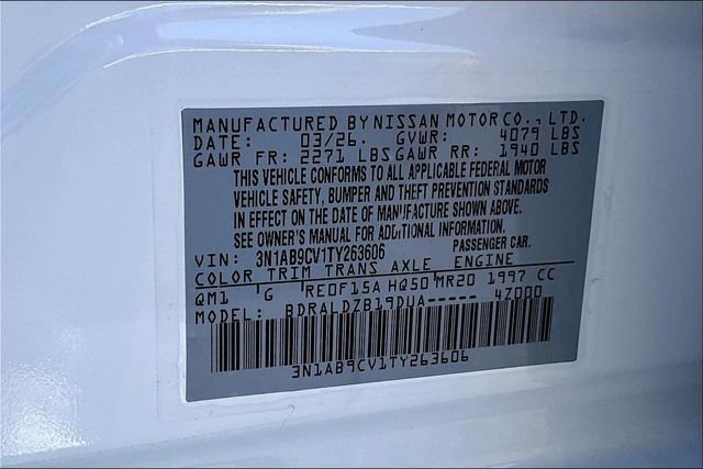 New 2026 Nissan Sentra SV w/ Floor Mat Package image 11