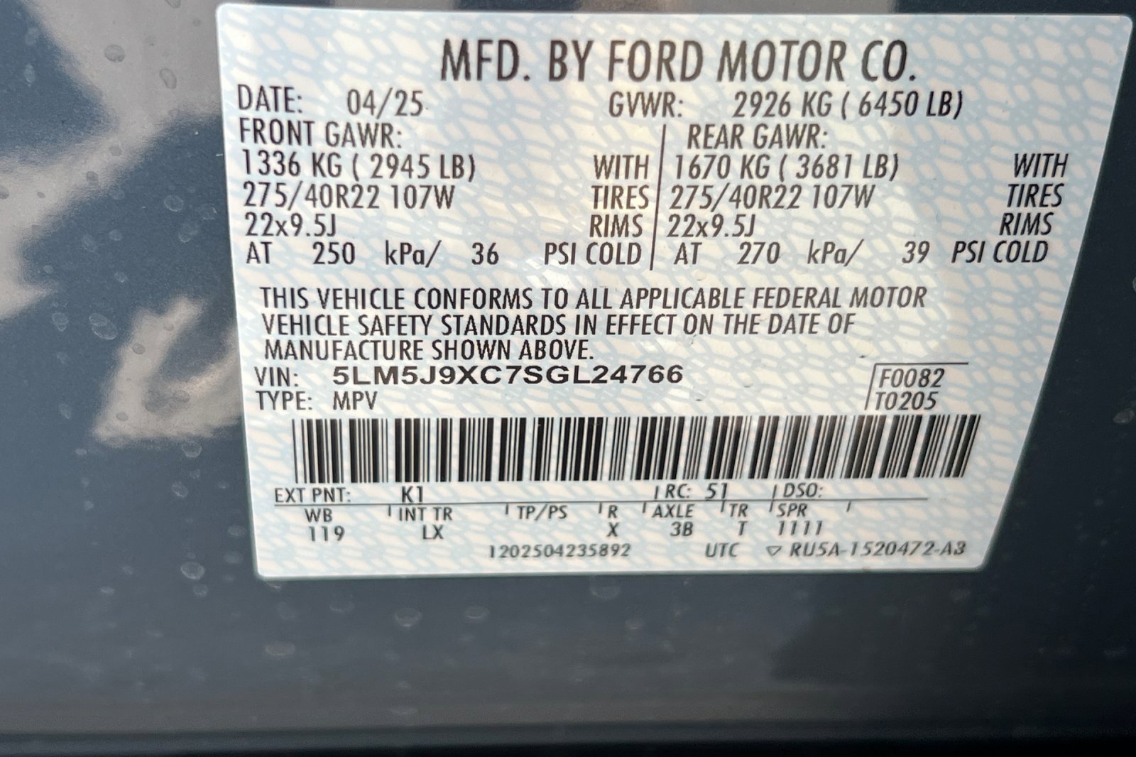 New 2025 Lincoln Aviator Black Label image 25