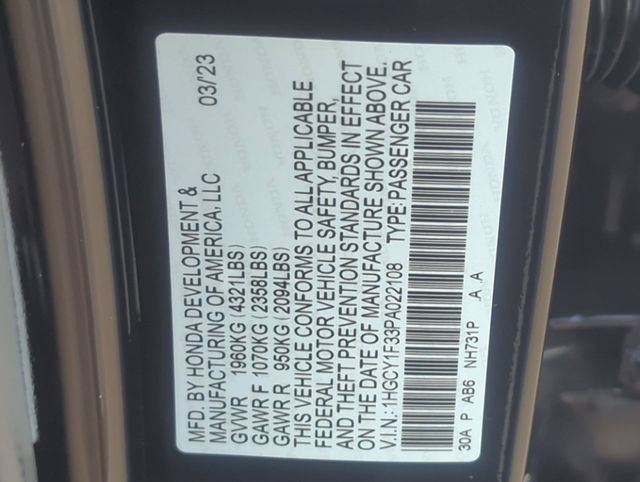 Used 2023 Honda Accord EX image 29