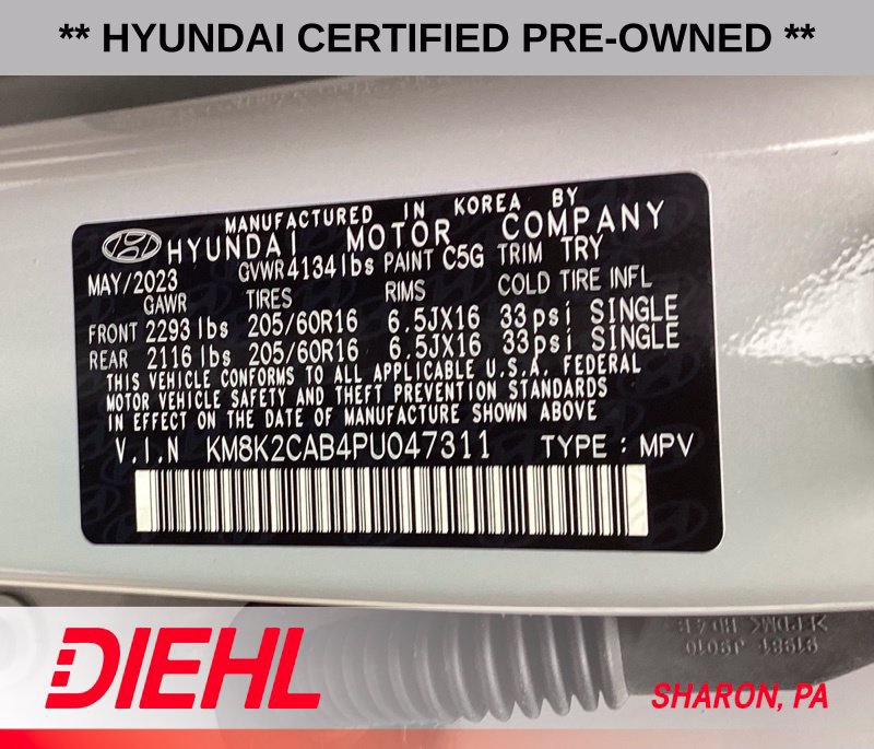 Certified 2023 Hyundai Kona SE w/ Cargo Package AWD/4WD image 19