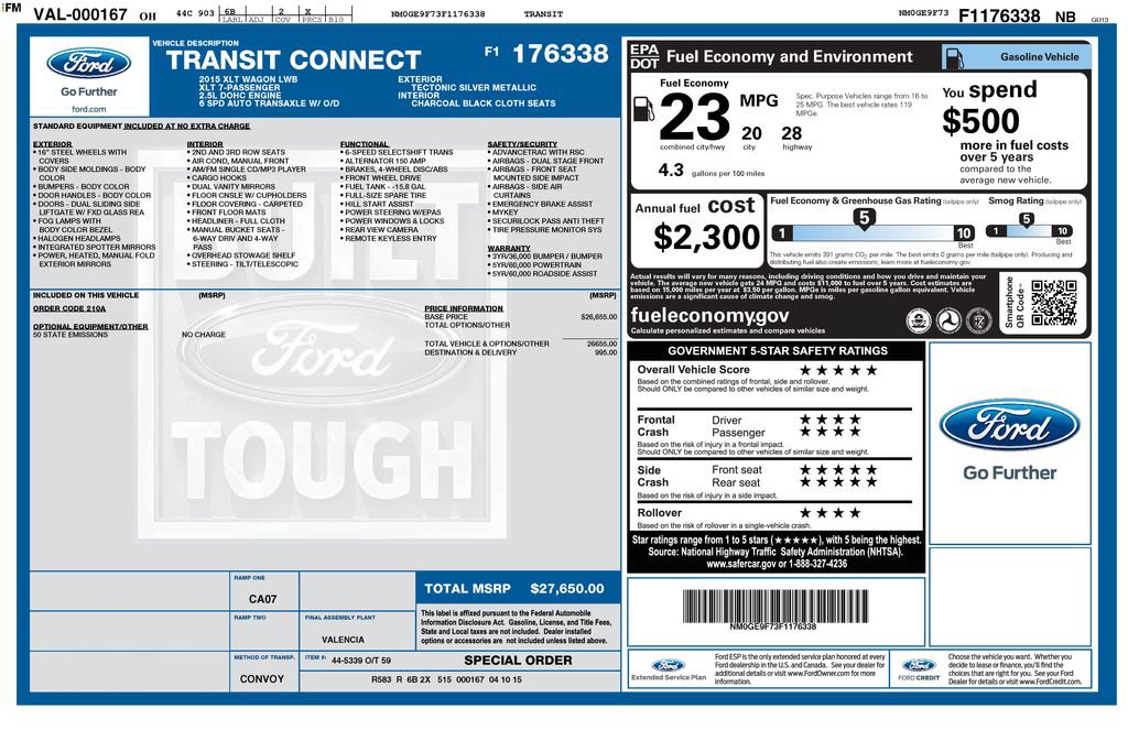 Used 2015 Ford Transit Connect XLT FWD image 40