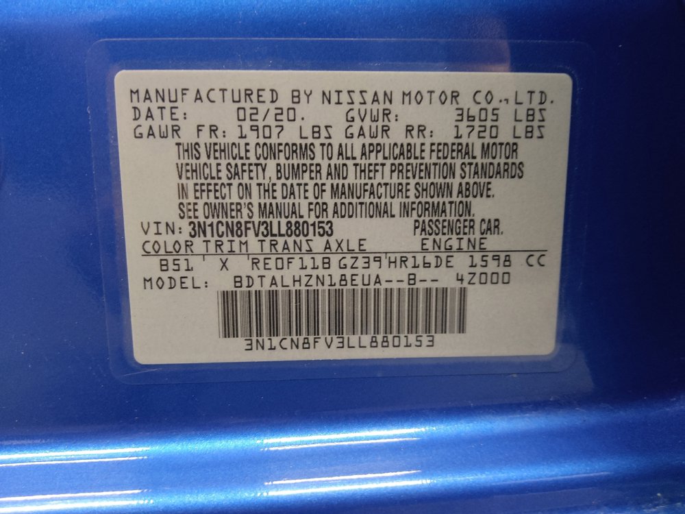 Used 2020 Nissan Versa SR FWD image 33