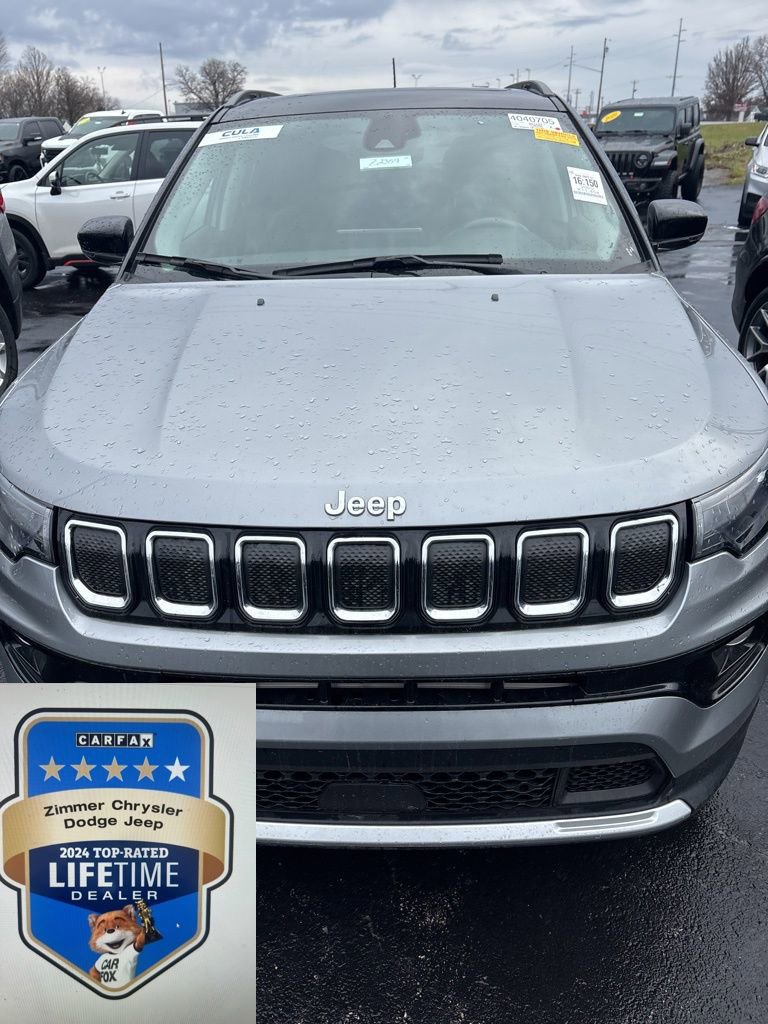 Certified 2022 Jeep Compass Limited w/ Sun and Sound Group image 1