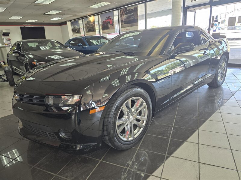 Used 2014 Chevrolet Camaro LS w/ Orange Rally Stripe Package RWD image 1
