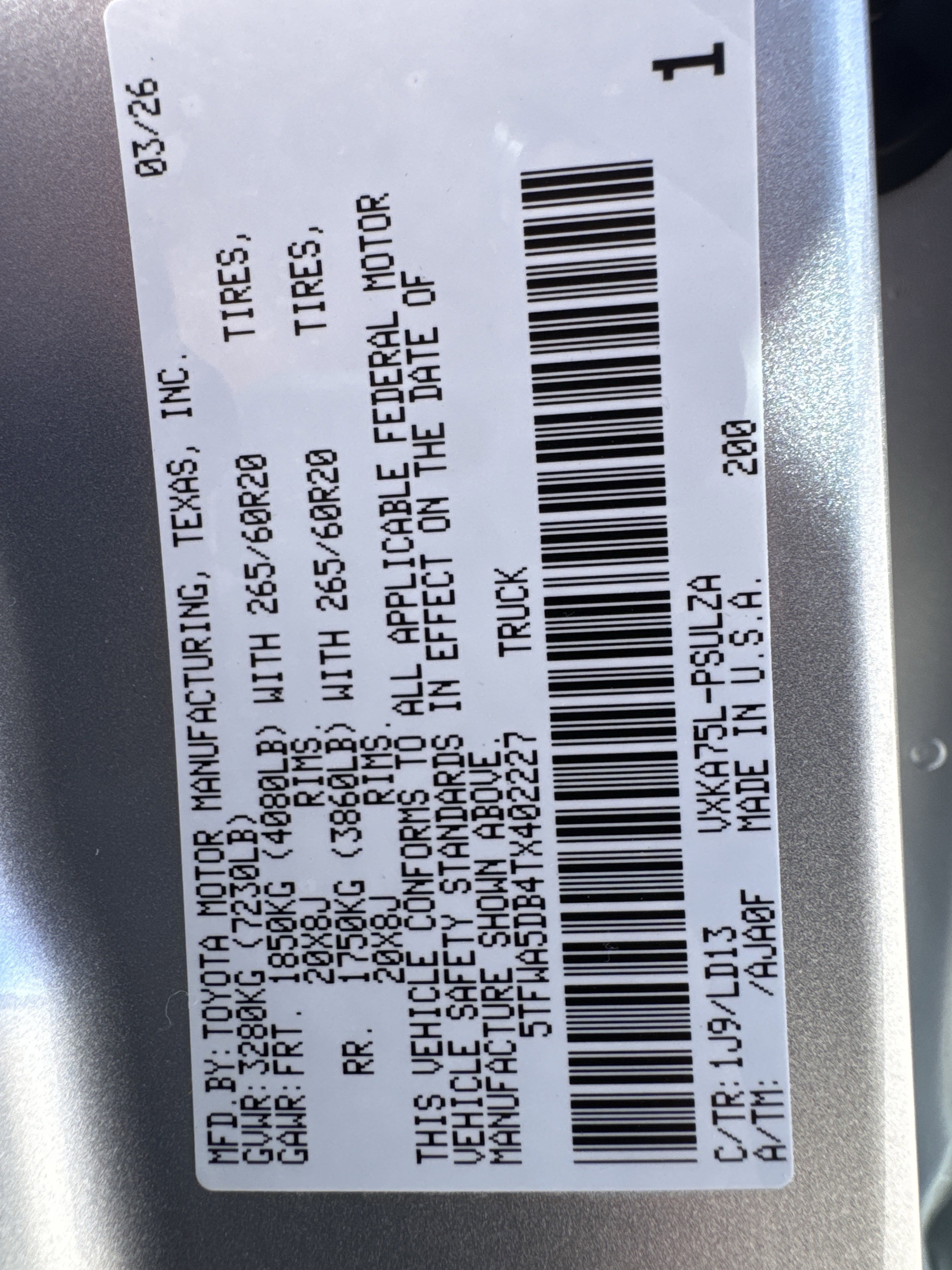 New 2026 Toyota Tundra Limited AWD/4WD image 27