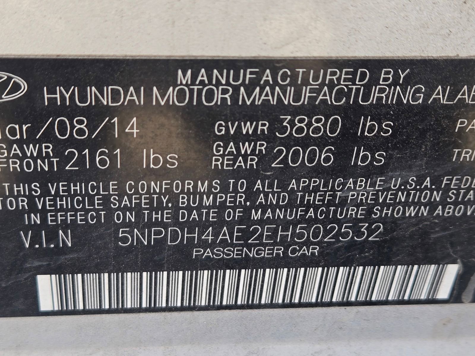 Used 2014 Hyundai Elantra SE w/ Option Group 02 image 10