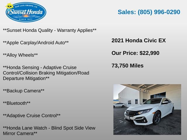 Used 2021 Honda Civic EX image 5